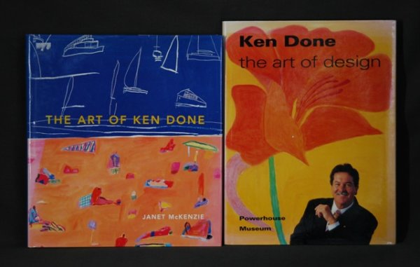 2 Books: 'Ken Done, 'The Art of Design.' Publishe: 2 Books: 'Ken Done, 'The Art of Design.' Published by Powerhouse Press 1994. Signed edition of 500 Also, 'Art of Ken Done,' author Janet McKenzie. Published by Craftsman House 2002. Signed with drawin
