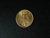 689: 1926 U.S. Gaudens $20 Gold Coin. About EF.