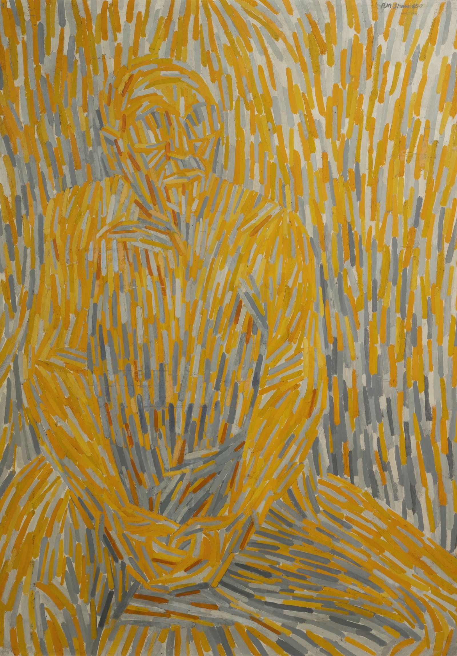 SHAW Roderick Malcolm (1915-1992), Portrait of David Martin, 1965., Oil on Board, 121x89cm: SHAW, Roderick Malcolm (1915-1992)Portrait of David Martin, 1965.Signed and dated upper right; titled and inscribed verso.Oil on Board121x89cmPROVENANCE:Chrissie Shaw, daughter of the artist.OTHER NOT