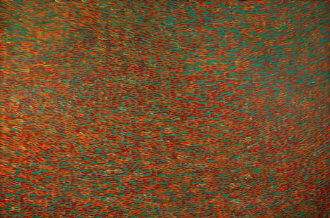 PETYARRE Gloria (Aboriginal 1942-2021), Untitled, 1999., Acrylic on Linen, 182x121cm: PETYARRE, Gloria (Aboriginal 1942-2021) Untitled, 1999. Signed 'Gloria' verso, and inscribed 'MB9333C [Mbantra?] Gloria Petyarre 9/9/99' Acrylic on Linen 182x121cm PROVENANCE: Collection John D. Chest