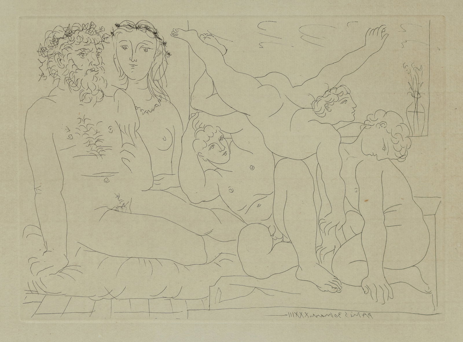 PICASSO Pablo (Spanish 1881-1973), 'Famille de Saltimbanques, La Suite Vollard (Family of Acrobats, (1 of 2)