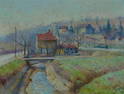 SESTIC Ljudevit (Croatian 1900-1962), Canal by a Road, Oil on Canvas, 31x41cm