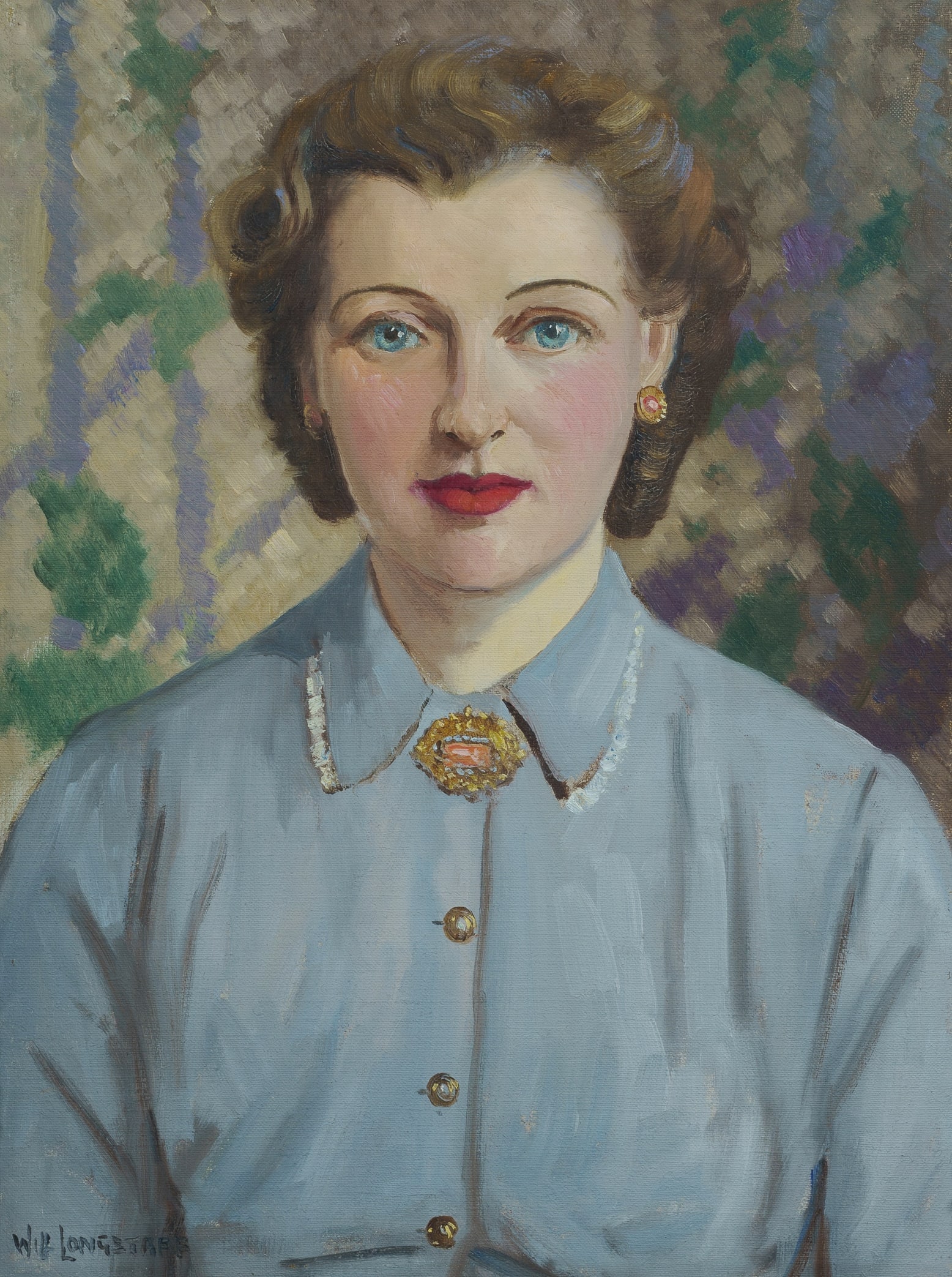 LONGSTAFF William Frederick (Will) (1879-1953), 'The Land - Lady', Oil on Canvas, 47x35cm: LONGSTAFF, William Frederick (Will) (1879-1953) 'The Land - Lady' Signed lower left and inscribed verso. Oil on Canvas 47x35cm PROVENANCE: The Fred and Elinor Wrobel Collection, Sydney; Estate Late El