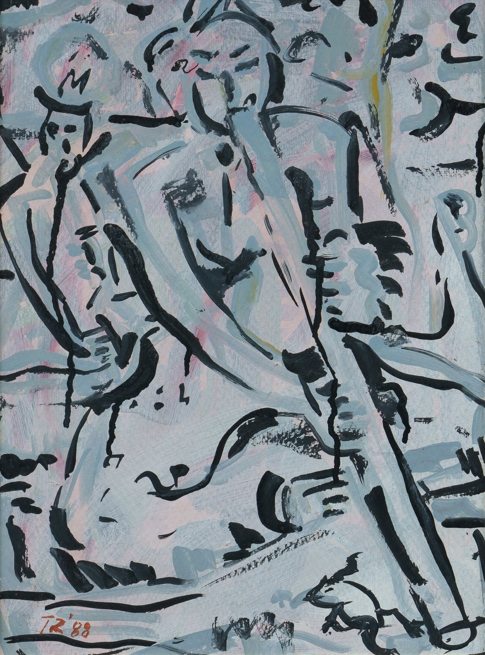 KERTHYASA Prince Tjok[orda] Raka (Indonesian b.1954), 'Flute Player,' 1988., Gouache on Paper on: KERTHYASA, Prince Tjok[orda] Raka (Indonesian b.1954) 'Flute Player,' 1988. Initialled lower left. Gouache on Paper on Board 34x25cm PROVENANCE: The Fred and Elinor Wrobel Collection, Sydney; Estate L