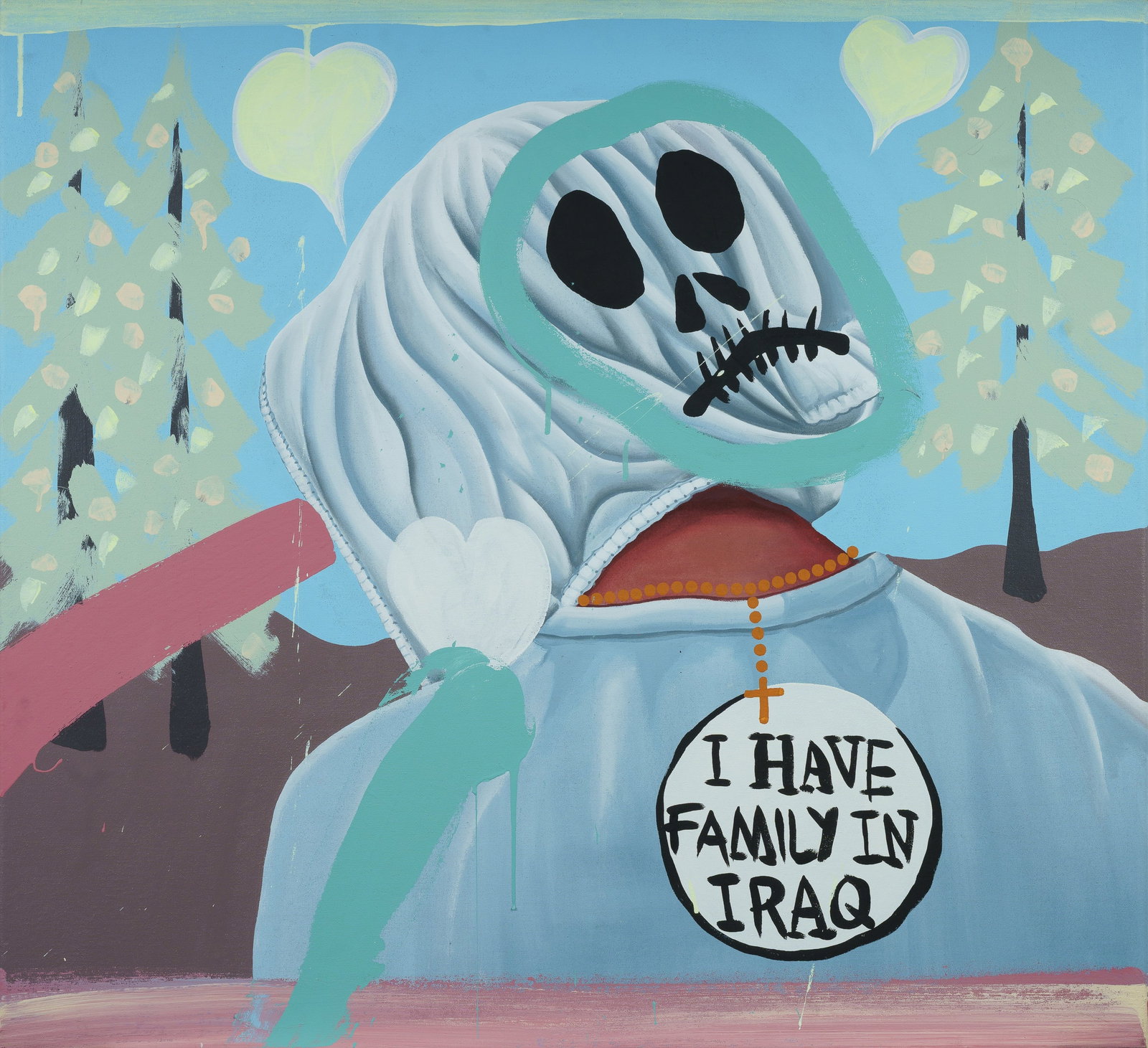 GRIGGS David (b.1975), 'The Buko Police No. 6,' 2006., Acrylic on Canvas, 84x92cm: GRIGGS, David (b.1975) 'The Buko Police No. 6,' 2006. Signed verso. Acrylic on Canvas 84x92cm PROVENANCE: Kaliman Gallery, Sydney (label verso #KG0711); private collection, Sydney; Shapiro Auctioneers