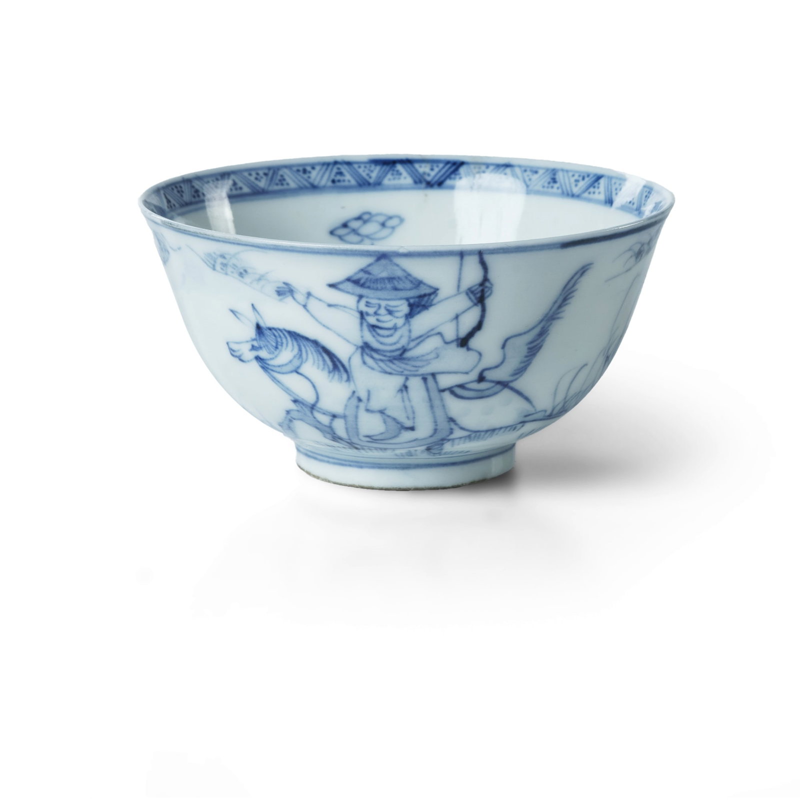 Chinese Blue & White Porcelain Tea Bowl (1 of 3)