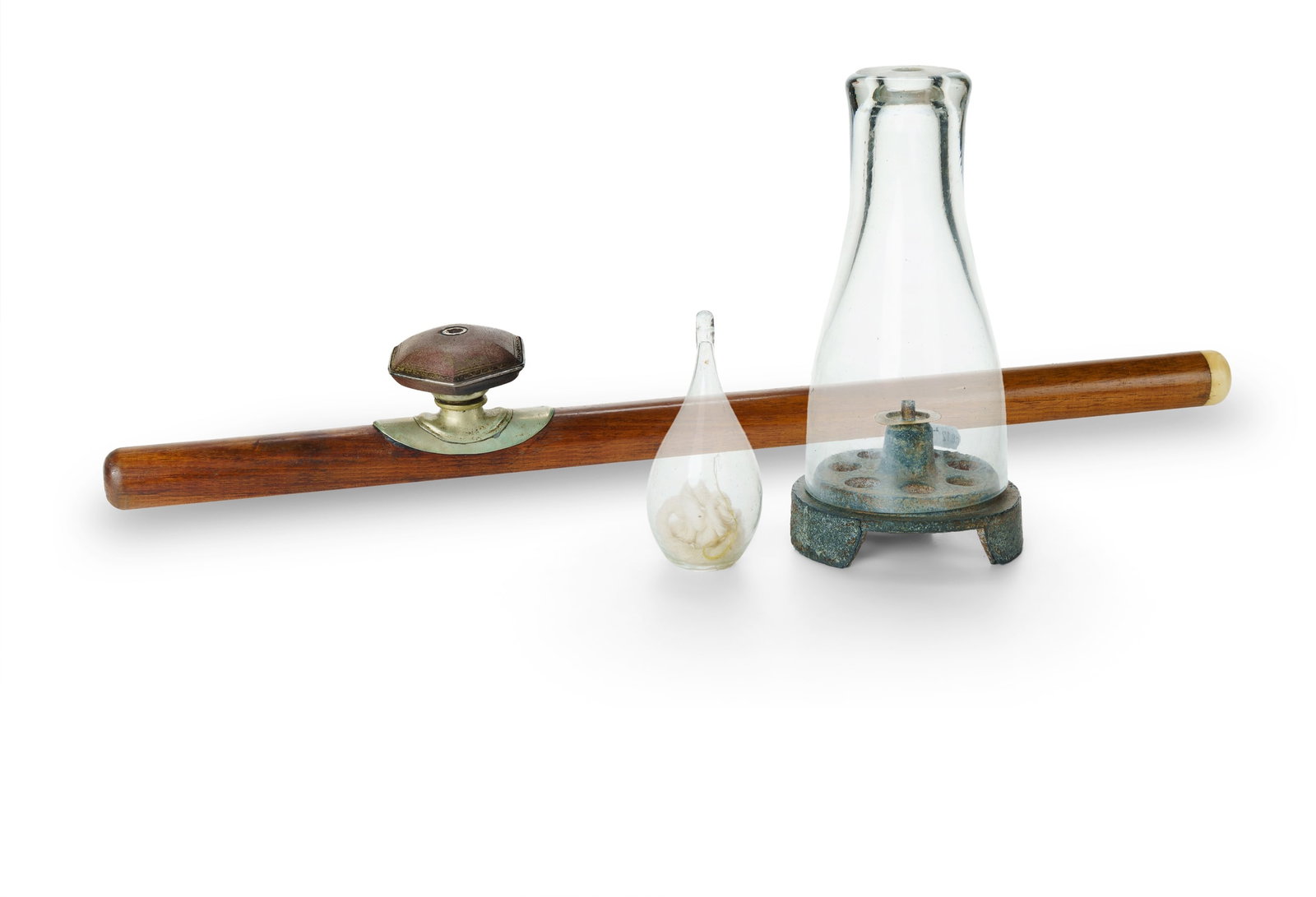 Chinese Qing Period Opium Pipe and Opium Lamp (1 of 4)