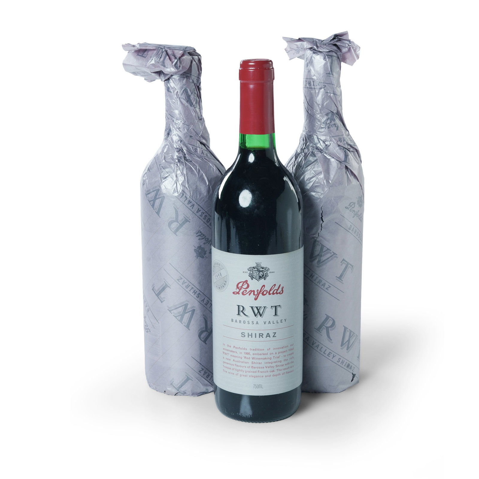 Three Bottles of Penfolds RWT Barossa Valley Shiraz Bin 798 1998 (1 of 1)