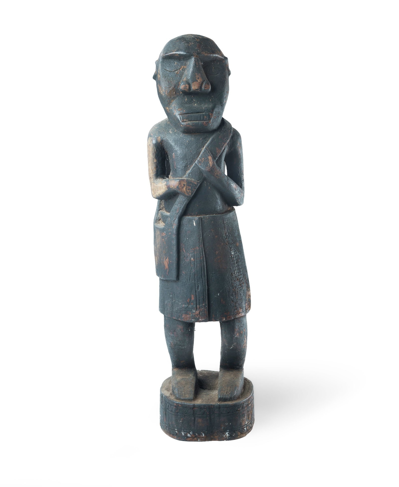 Pasifika Carving of a Standing Figure (1 of 3)