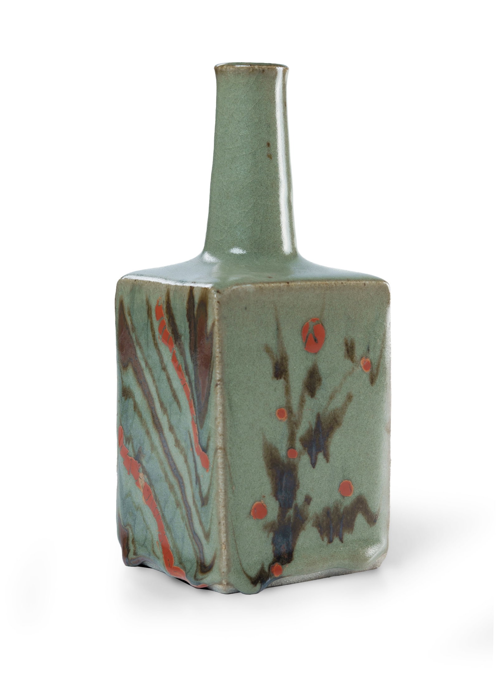 SHIGA Shigeo (1928-2011), Stoneware Bottle Vase, , (1 of 3)