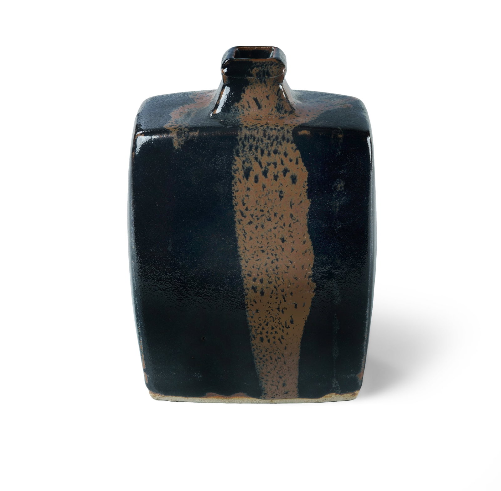 Attrib. HAMADA Shoji (1894-1978), Square Section Bottle Vase, , (1 of 2)