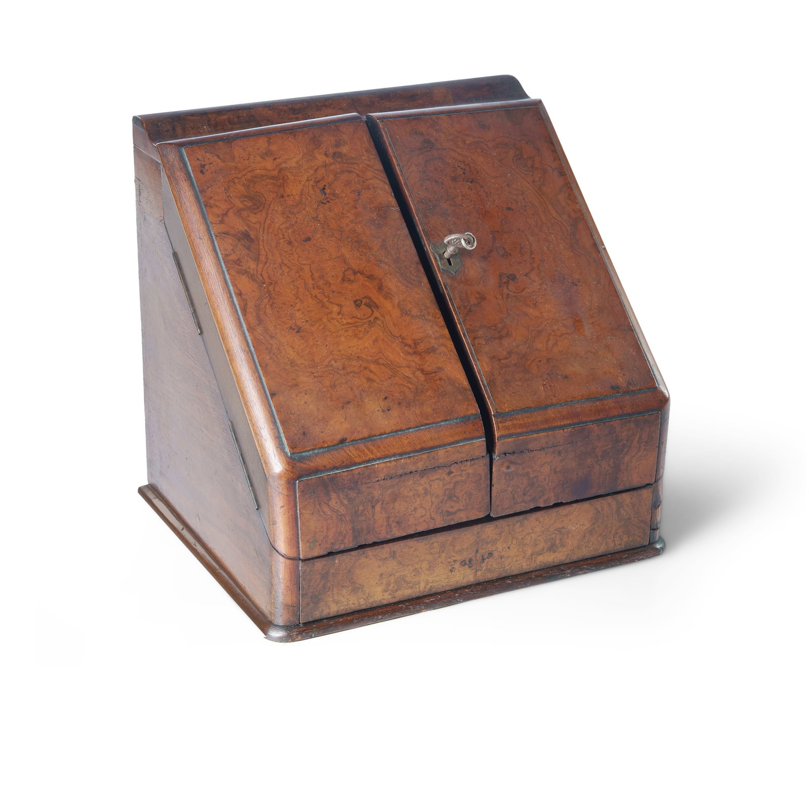 Victorian Burr Walnut Desk Compendium (1 of 2)