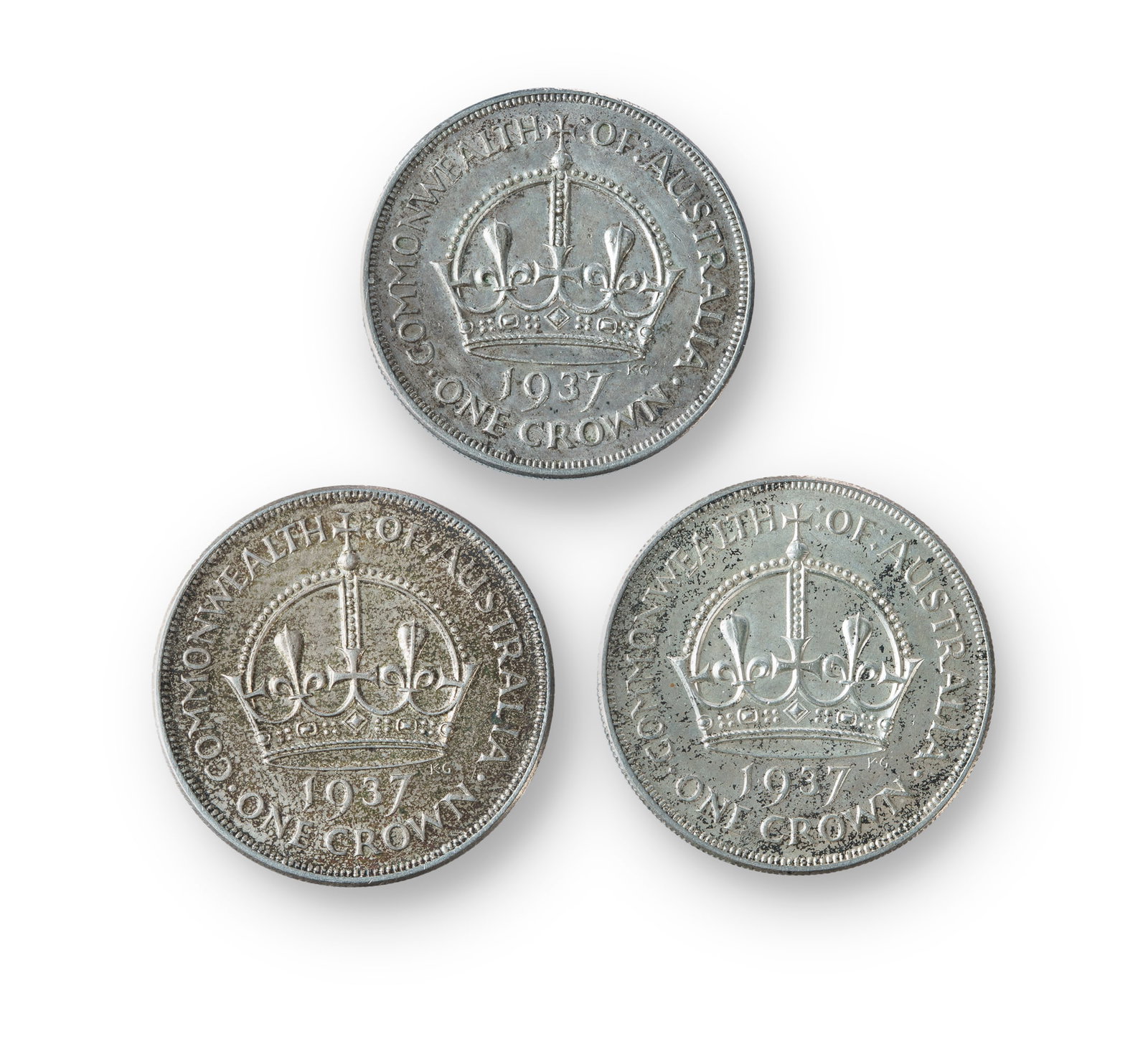 Three 1937 Australian Crowns (1 of 2)