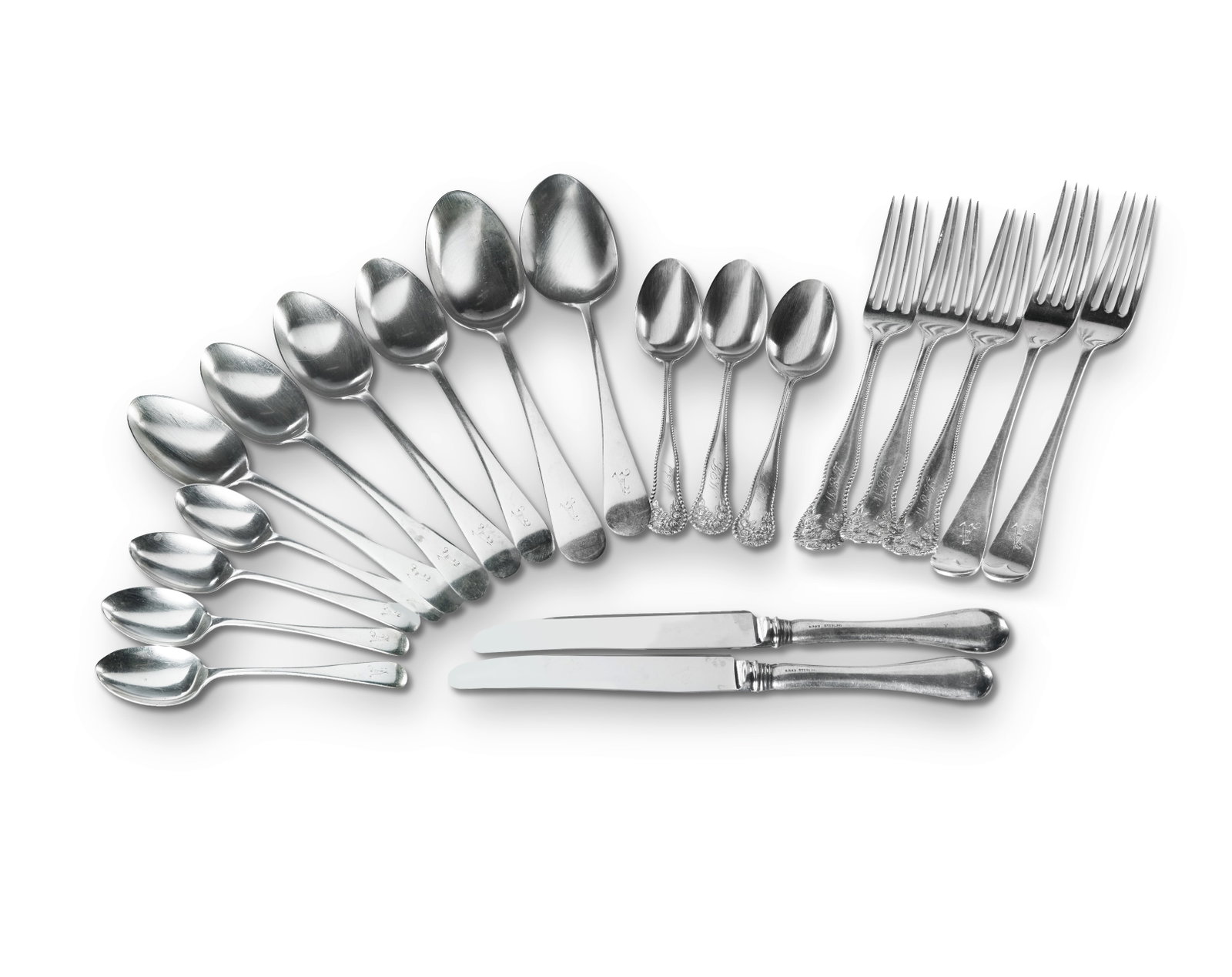 Mixed Group of Sterling Silver Cutlery (1 of 1)