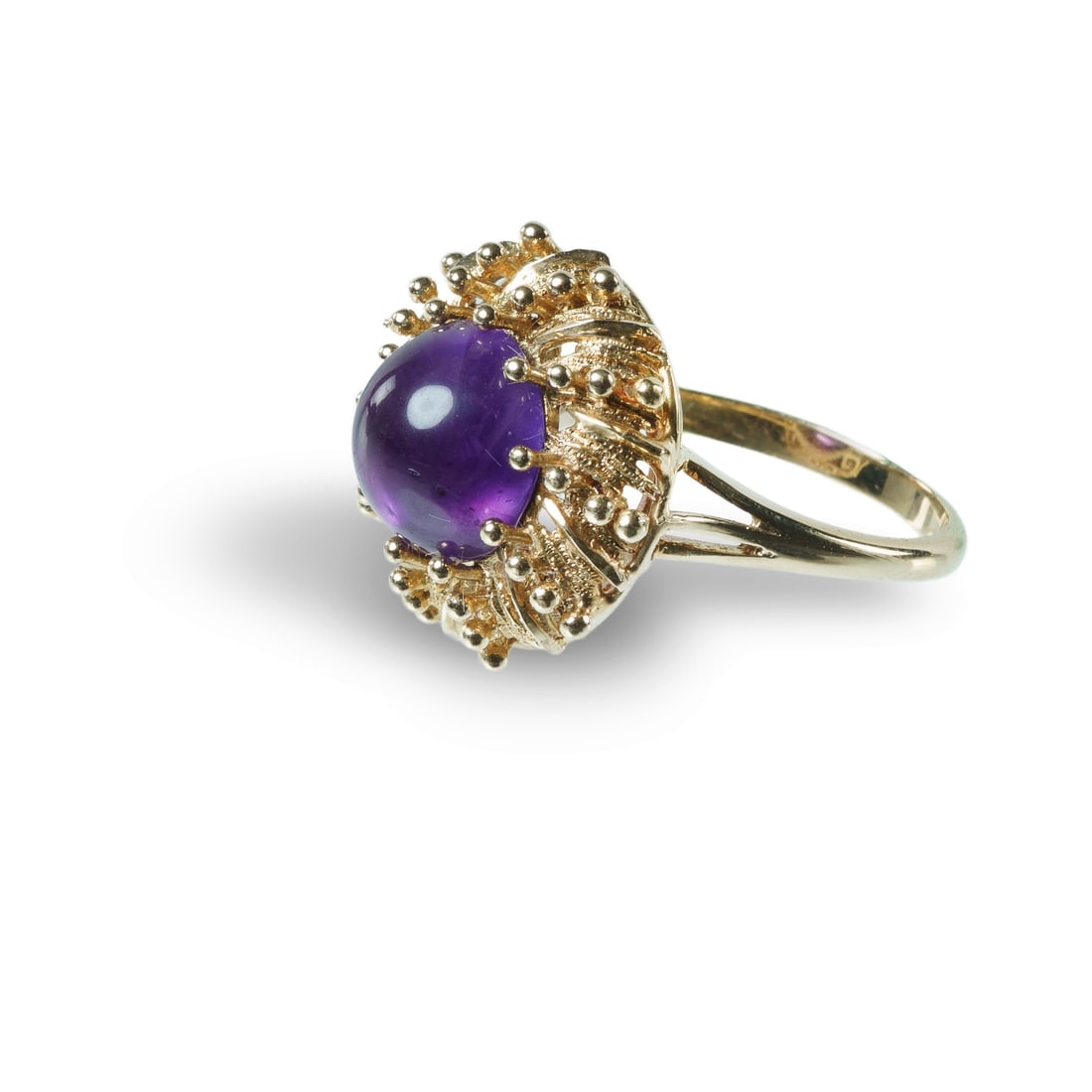 14ct Yellow Gold & Amethyst Dress Ring (1 of 3)