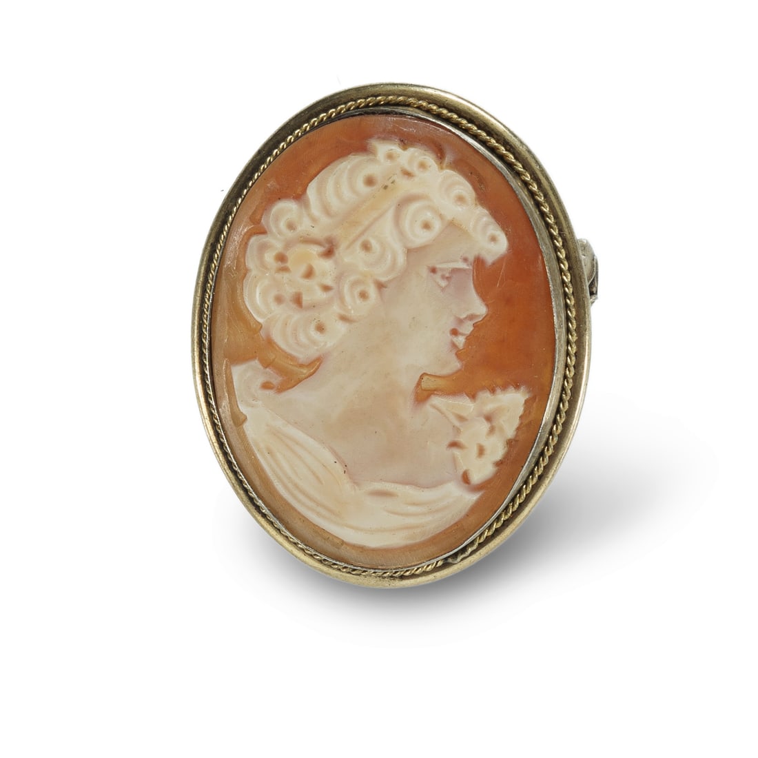 800 Silver Gilt Cameo /Brooch/Pendant (1 of 2)