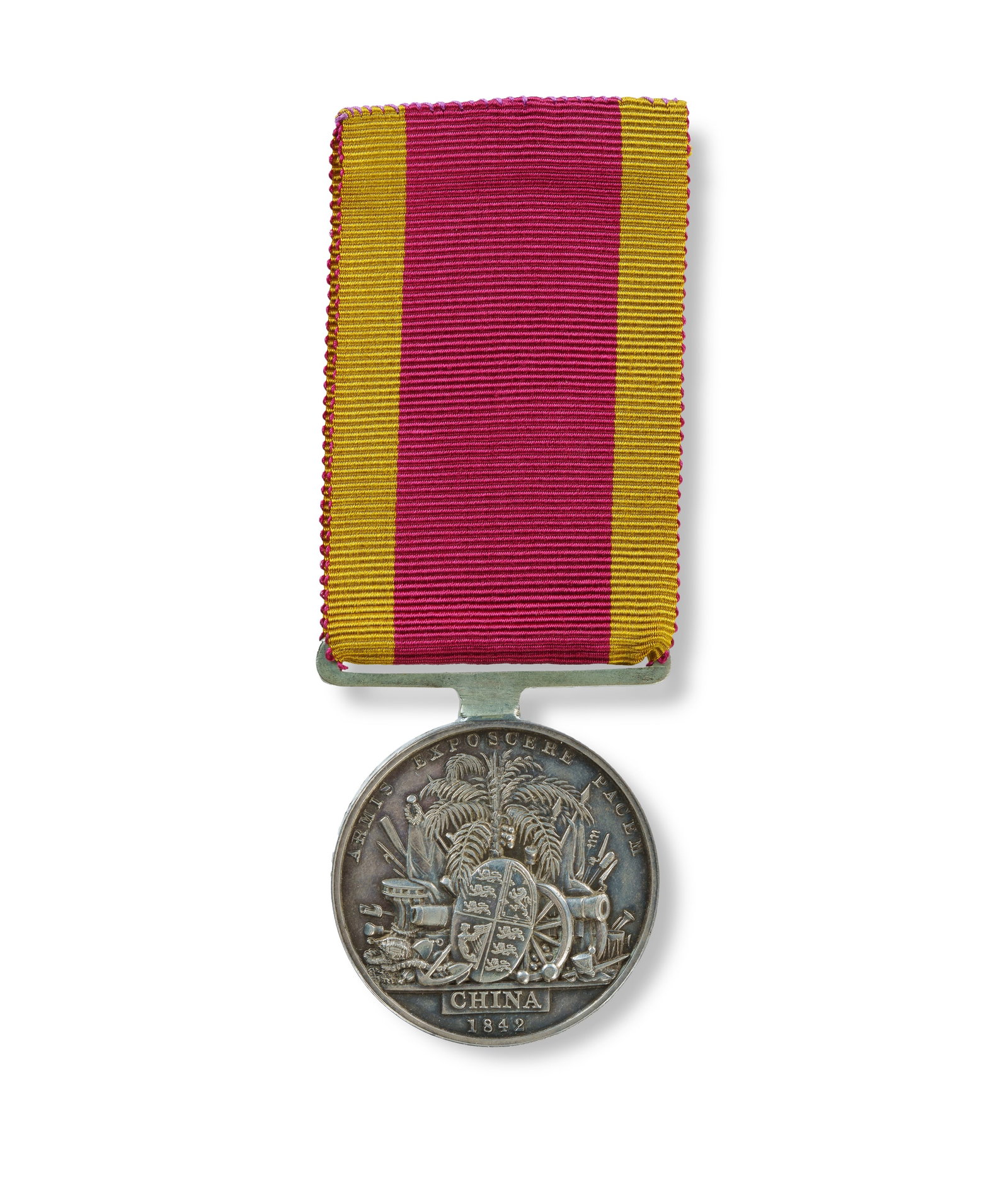 First China War Medal 1840-42: First China War Medal 1840-42 Awarded to John Willam Bowler, Surgeon, H.M.S. Hazard. Issued to those who had taken part in the capture of the island of Chusan, in Hangchow Bay, on 5 July 1840 and the 
