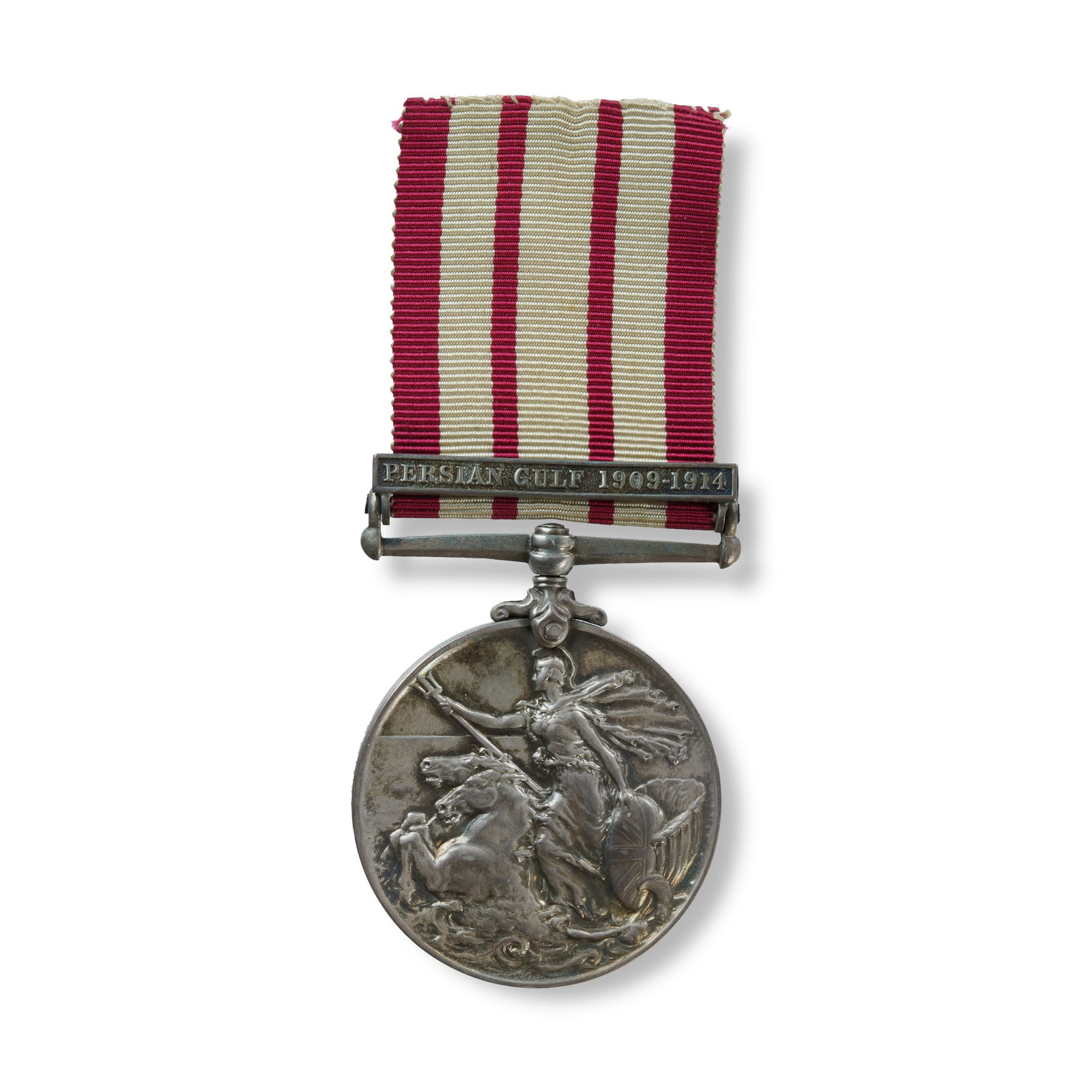 Naval General Service Medal 1915 - 62: Naval General Service Medal 1915 - 62 Clasp for Persian Gulf 1909-1914. Awarded to Surgeon Rear Admiral Thomas Tendron Jeans M.B., R.N. H.M. 'Swiftsure' Biography: Born 1871, died 4 January 1938. M.R.