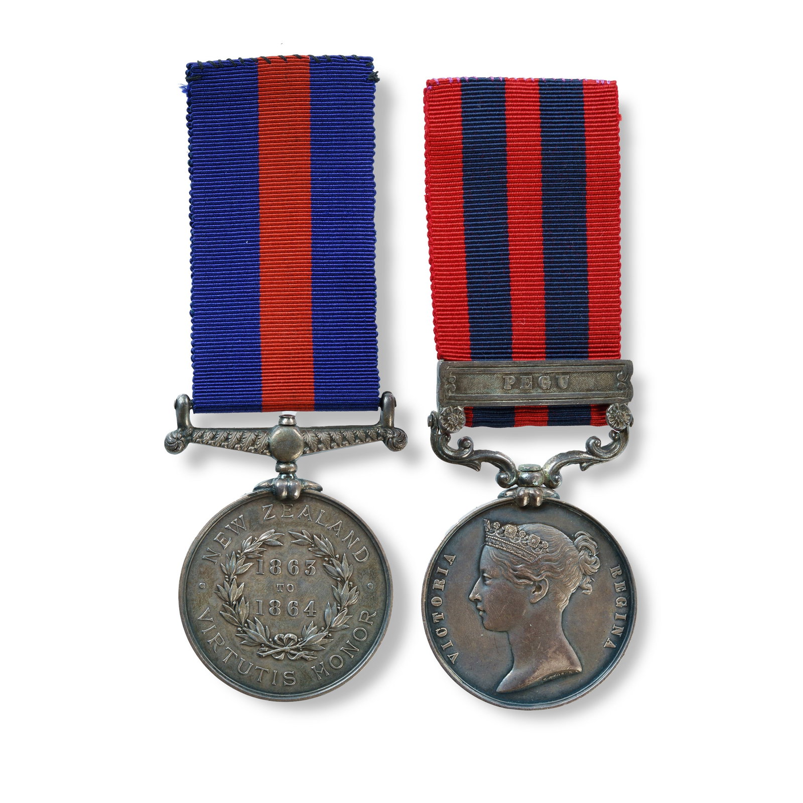New Zealand Medal 1863-65 and India General Service Medal 1854 (1 of 2)