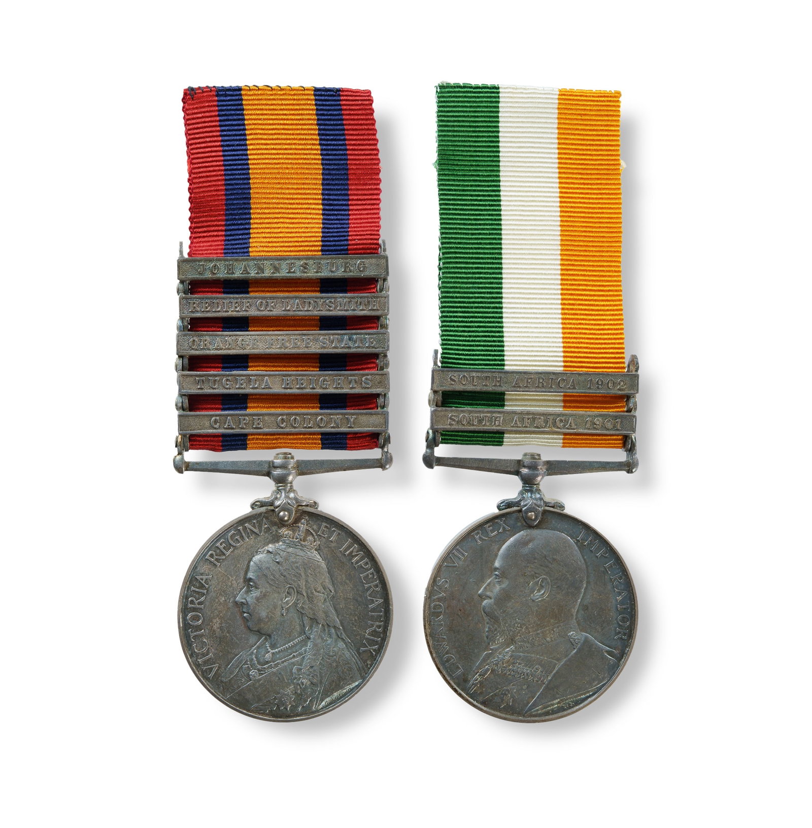 Queen's South Africa Medal 1899-1902 and King's South Africa Medal 1901-1902. (1 of 2)