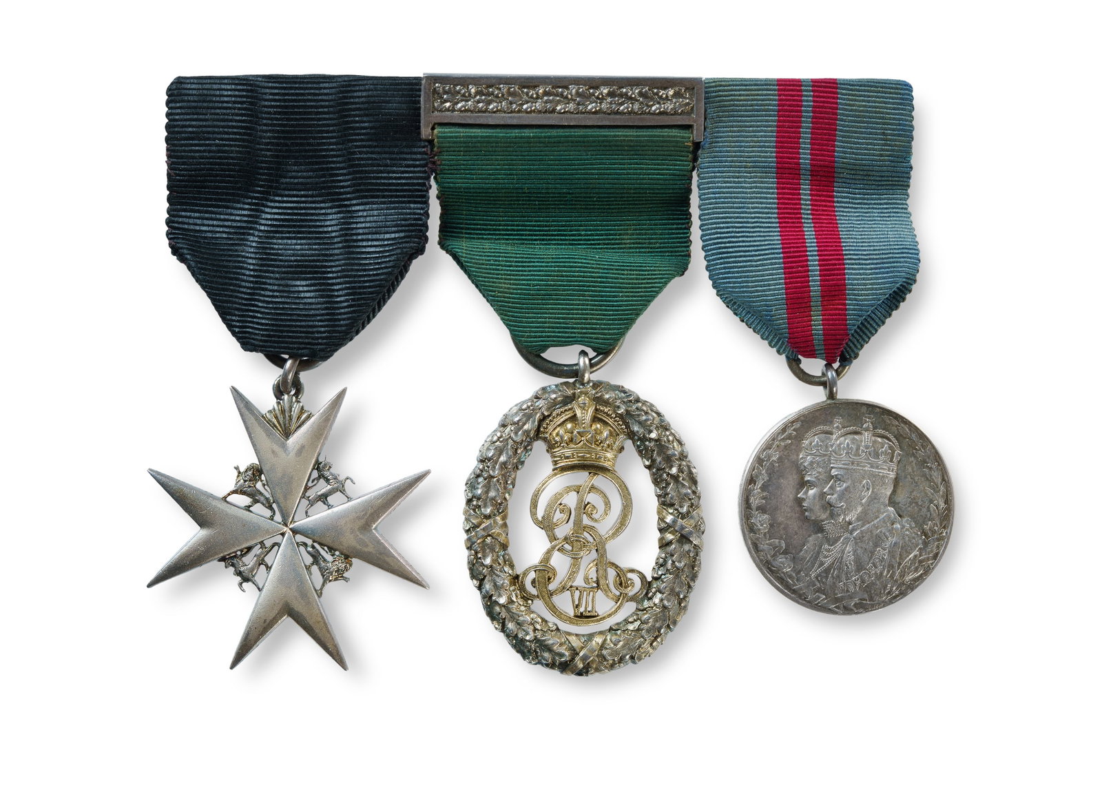 Group of 3 Medals Awarded to Surgeon Captain John James de Zouche Marshal. (1 of 2)