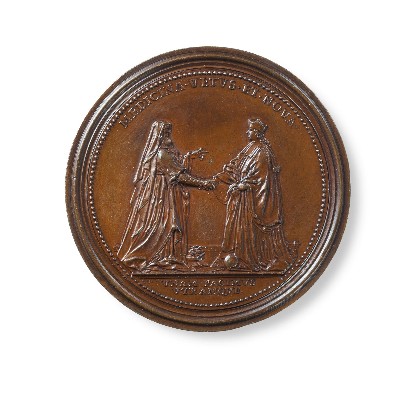 Bronze Commemorative Medal, John Friend (1675-1728) (1 of 2)