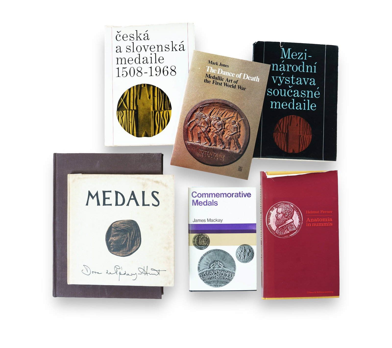 7 Specialist Volumes on Medical Medals and Coins by Holzmair (1937), Nohejlova-Pratova & Mikova: 7 Specialist Volumes on Medical Medals and Coins by Holzmair (1937), Nohejlova-Pratova & Mikova (1969), Malecot & Stech (1969), Mackay (1970), Ferner (1972), De Pedery-Hunt & Frey (post 1973) and Jone