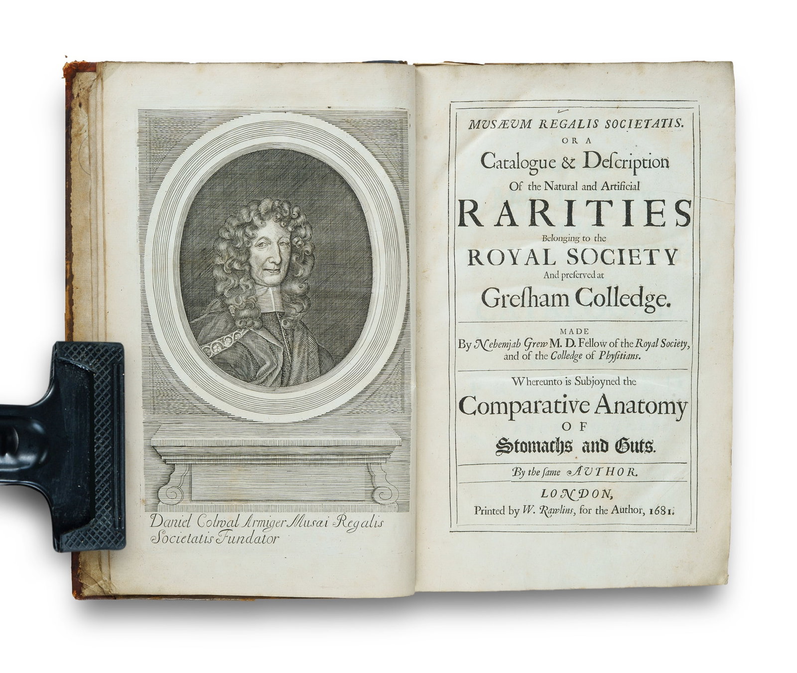1681 Edition of Nehemiah Grew's 'Musæum Regalis Societatis' or a Catalogue of Rarities from the (1 of 9)