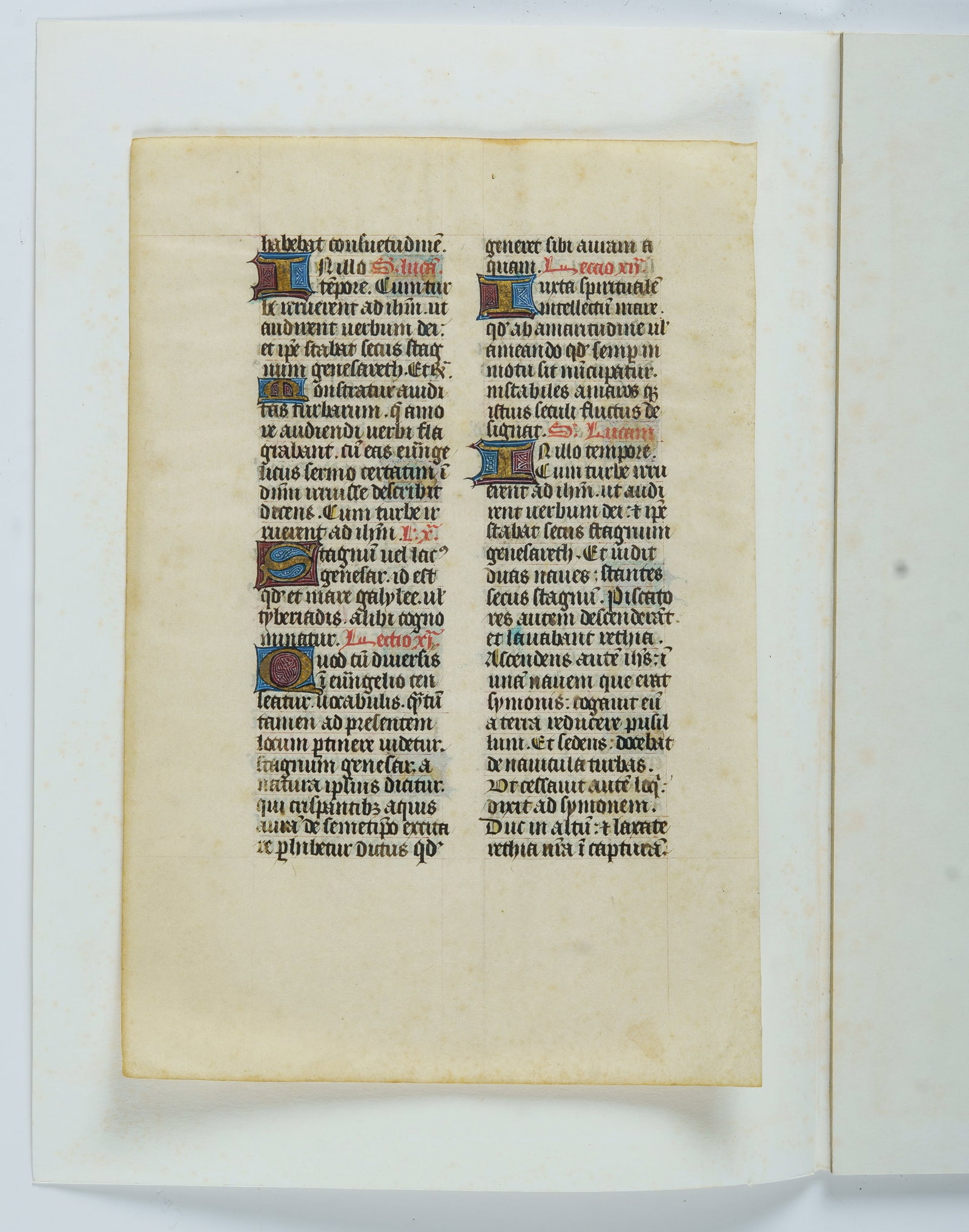 Illuminated Religious Manuscript, Single Leaf. (1 of 3)