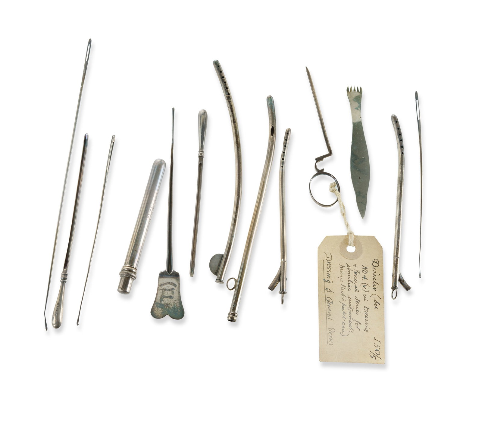 Various 19th C Silver Medical Instruments (1 of 2)