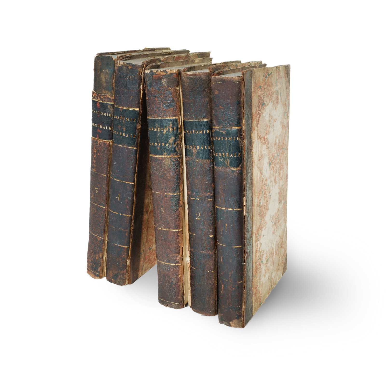 5 Volume French Set on Anatomy: 4 Volumes of 'Anatomie Generale' by Marie Francois Xavier BICHAT (1 of 3)