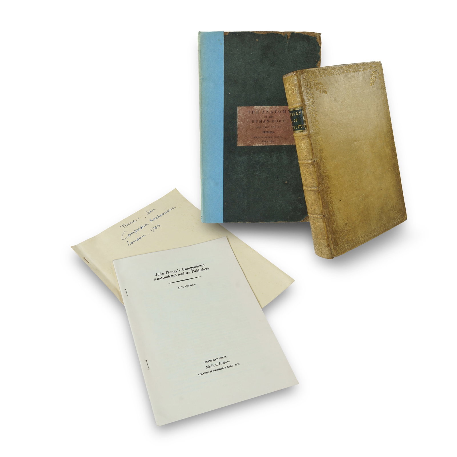Three Volumes Dedicated to the Art of Anatomy by William Gilpin (1768), John Lavater (1824) and a (1 of 3)