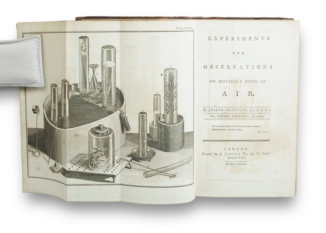 2 Volumes Bound Together, by Natural Philosopher Joseph Priestley 'on different kinds of air' (1 of 4)