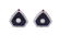 A geometric shape pair of earrings 1950/60s peso 10,2