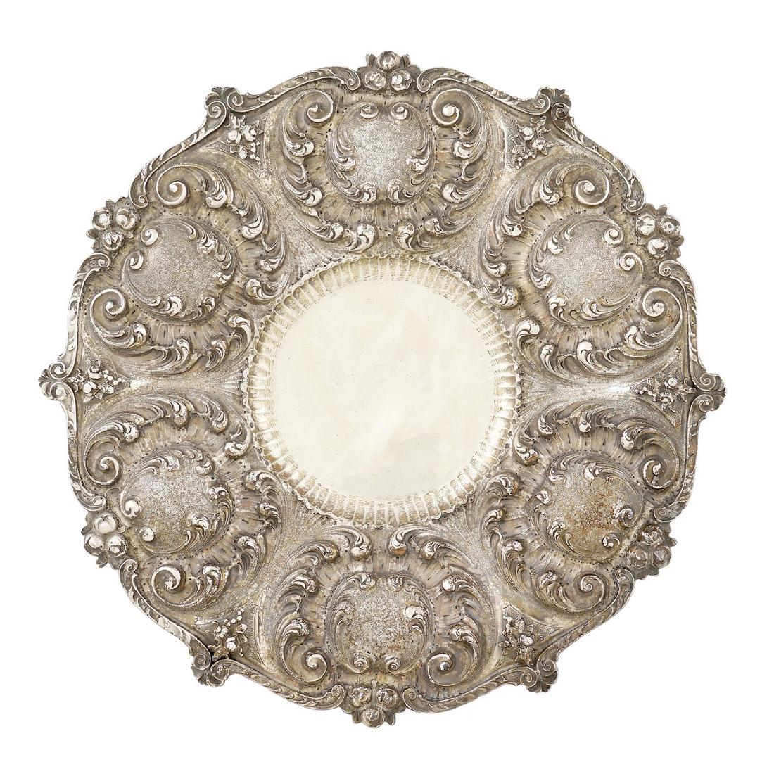 A silver plate Italy, 20th century peso 830 gr. (1 of 1)