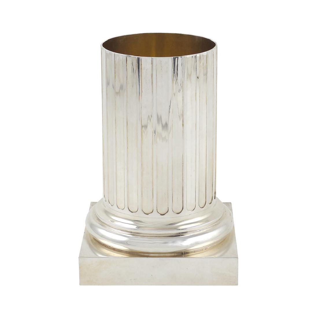 Bulgari, a silver column model Italy, 1979 peso 790 gr. (1 of 1)