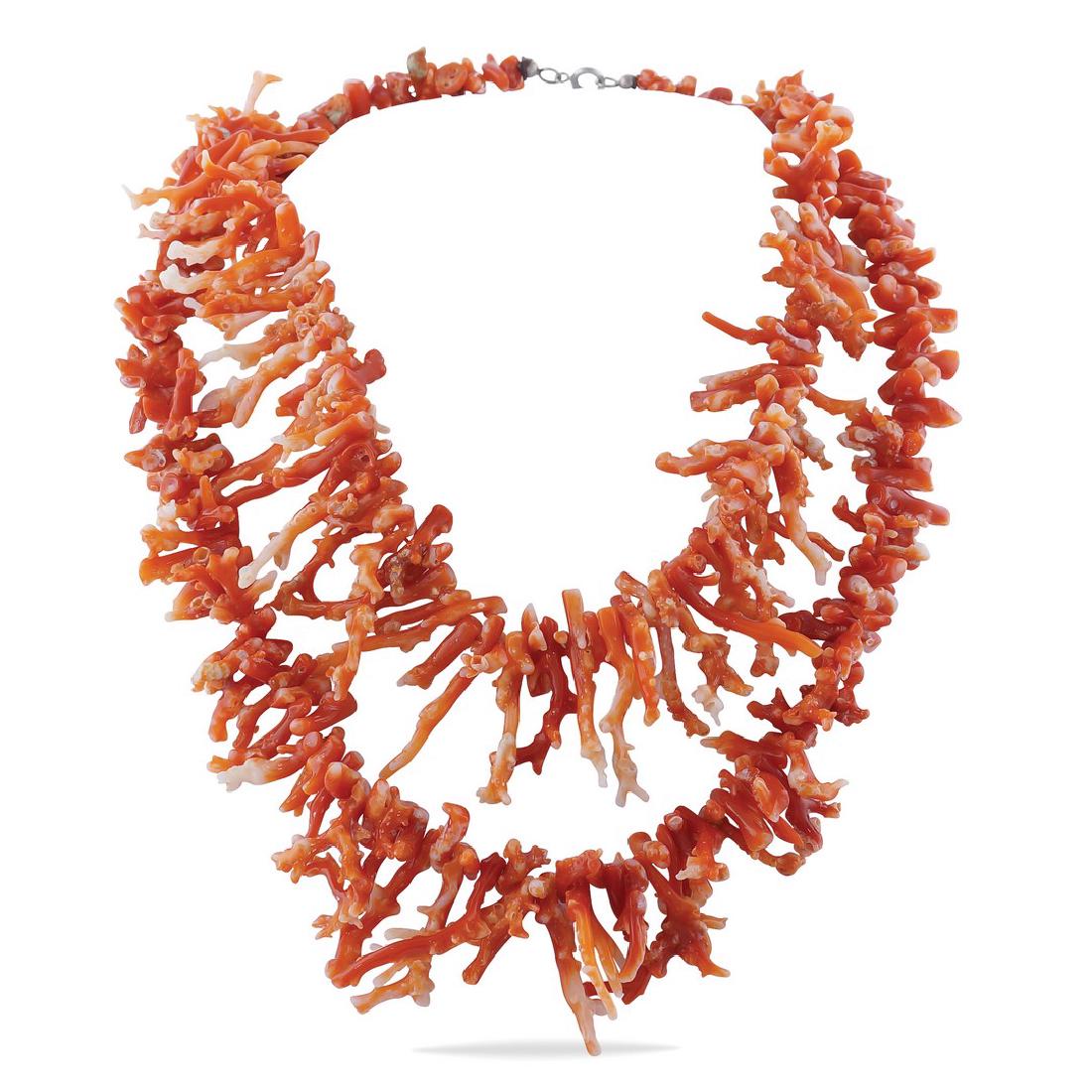 Two Sardinian coral necklaces  peso 141,4 gr. (1 of 1)