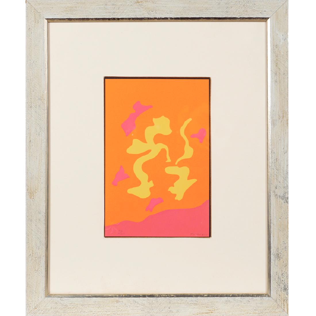 Giulio Turcato Mantova 1912 - Roma 1995 21x14 cm.: "Untitled" color lithograph ex. 86/150 signature at the bottom right dry stamp at the bottom left framed