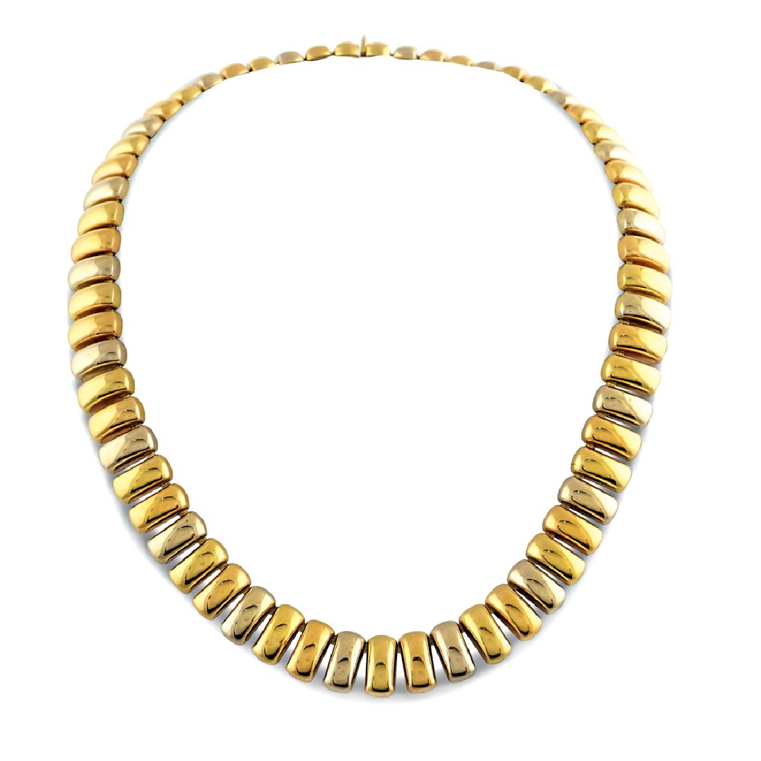 18kt three color gold collier  weight 58 gr. (1 of 1)