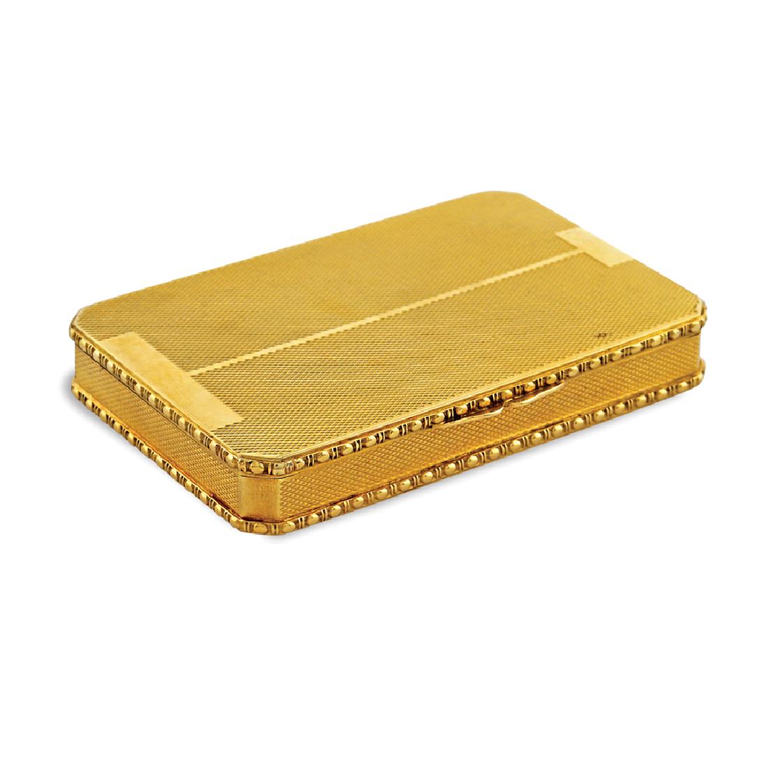 18kt gold snuffbox Italian manufacture, 1950s/1960s (1 of 2)