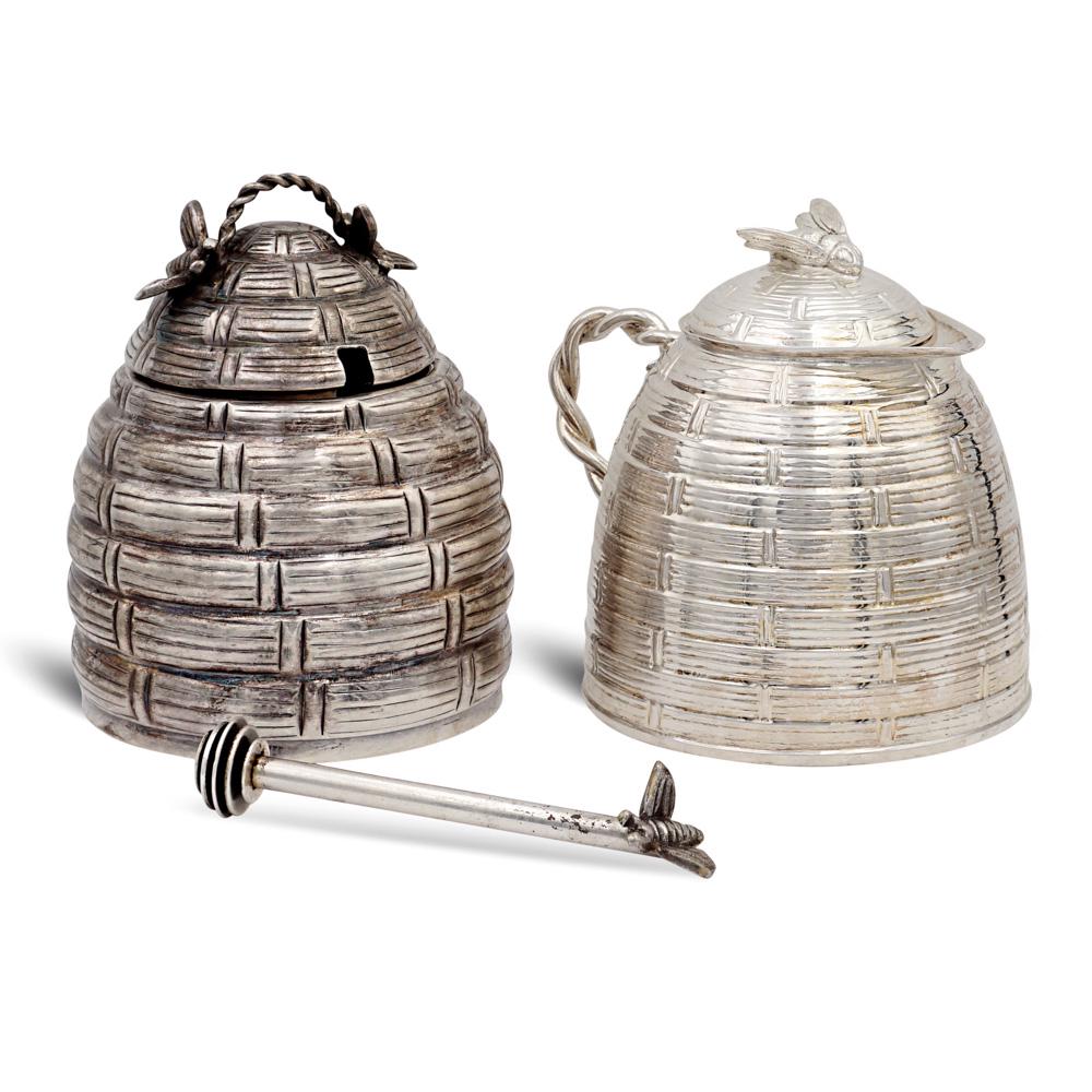 Two honey containers Italy, 20th century weight 194 gr. (1 of 1)