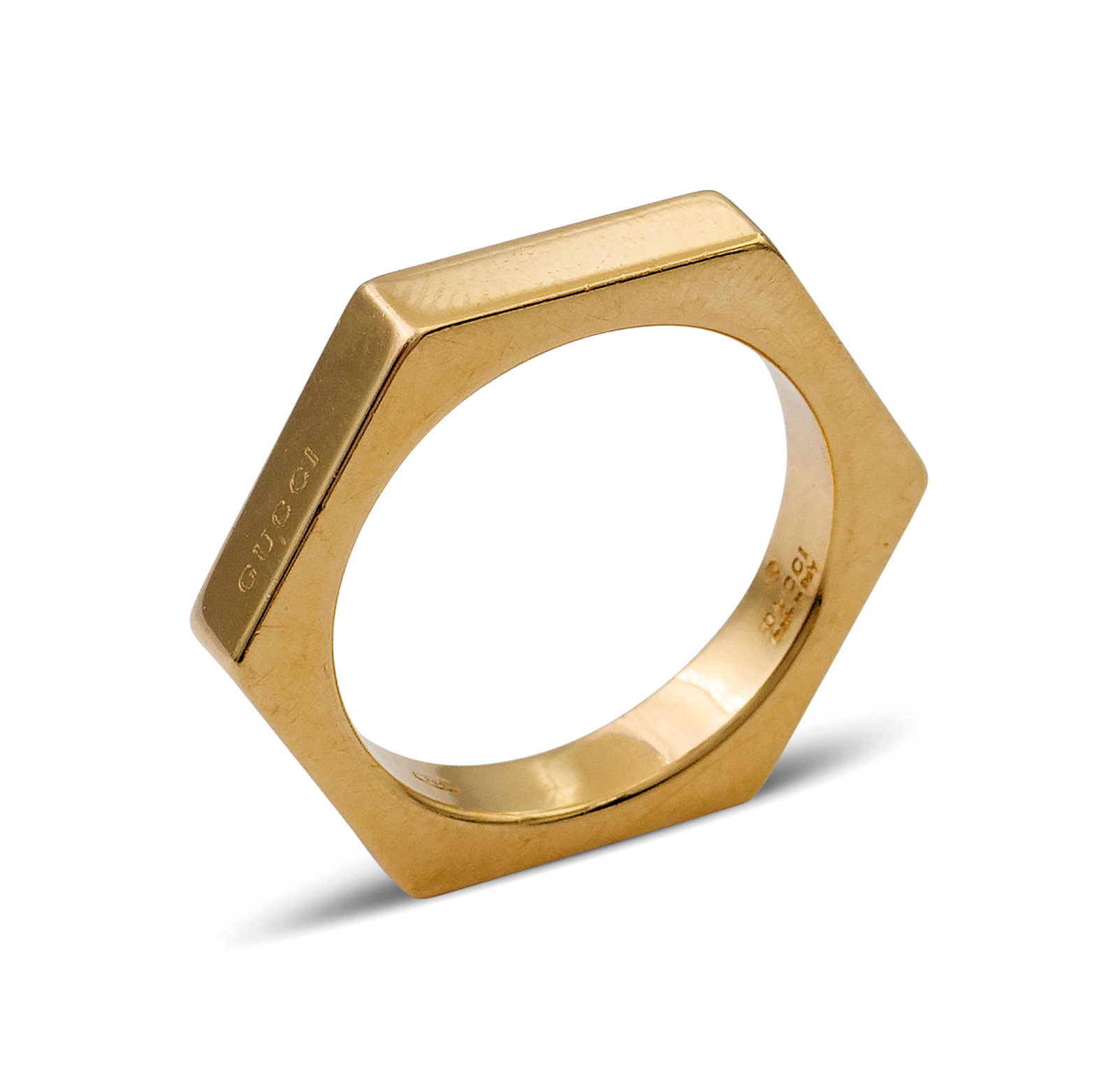 Gucci, esagonal ring  weight 8,4 gr. (1 of 1)