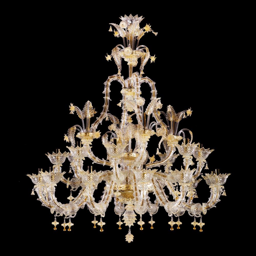 Rezzonico 28-lights chandelier Murano, 20th century (1 of 1)