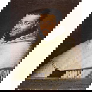 Frédéric-Christophe, Comte d'Houdetot: Paris 1778-1859, 74x60 cm., "Ritratto di Padre Giovanni Antonio Filippini", oil on canvas, framedThe subject is a copy of the painting by Philippe de Champaigne, preserved at the Museum of Fine Arts i