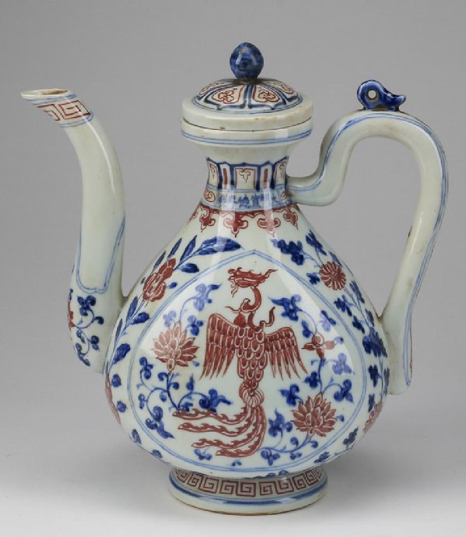Chinese Ming style phoenix ewer (1 of 6)