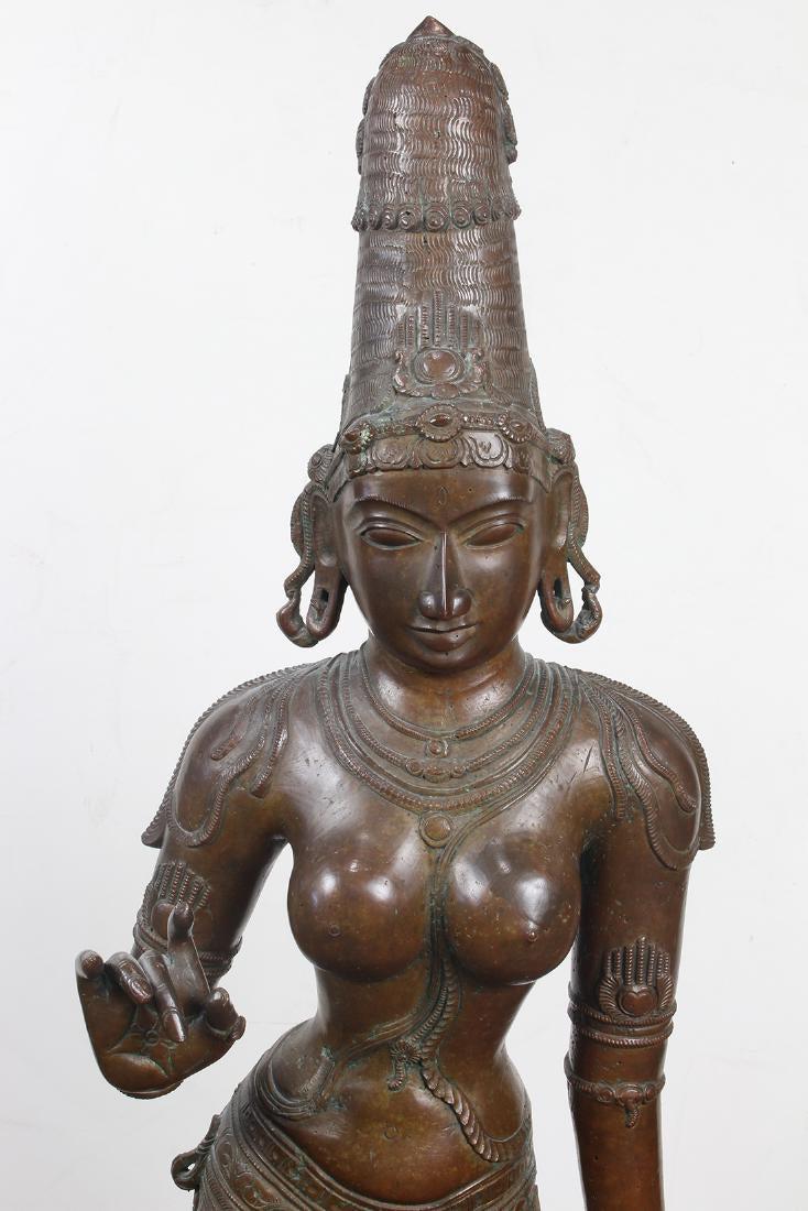 Indian bronze buddha sculpture  H: 105cm (1 of 6)