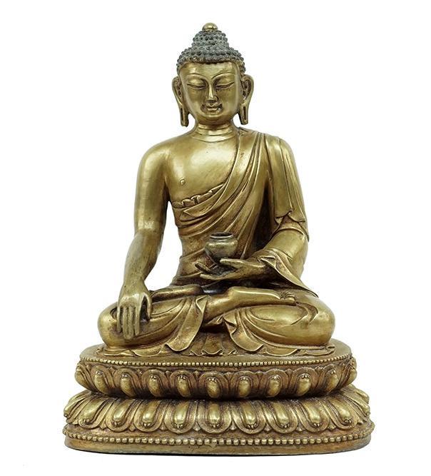Chinese Gilt Bronze Seated Buddha (1 of 7)