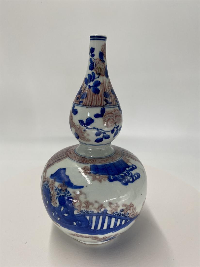 Chinese Qing Dynasty Qianlong Mark blue white and red (1 of 7)