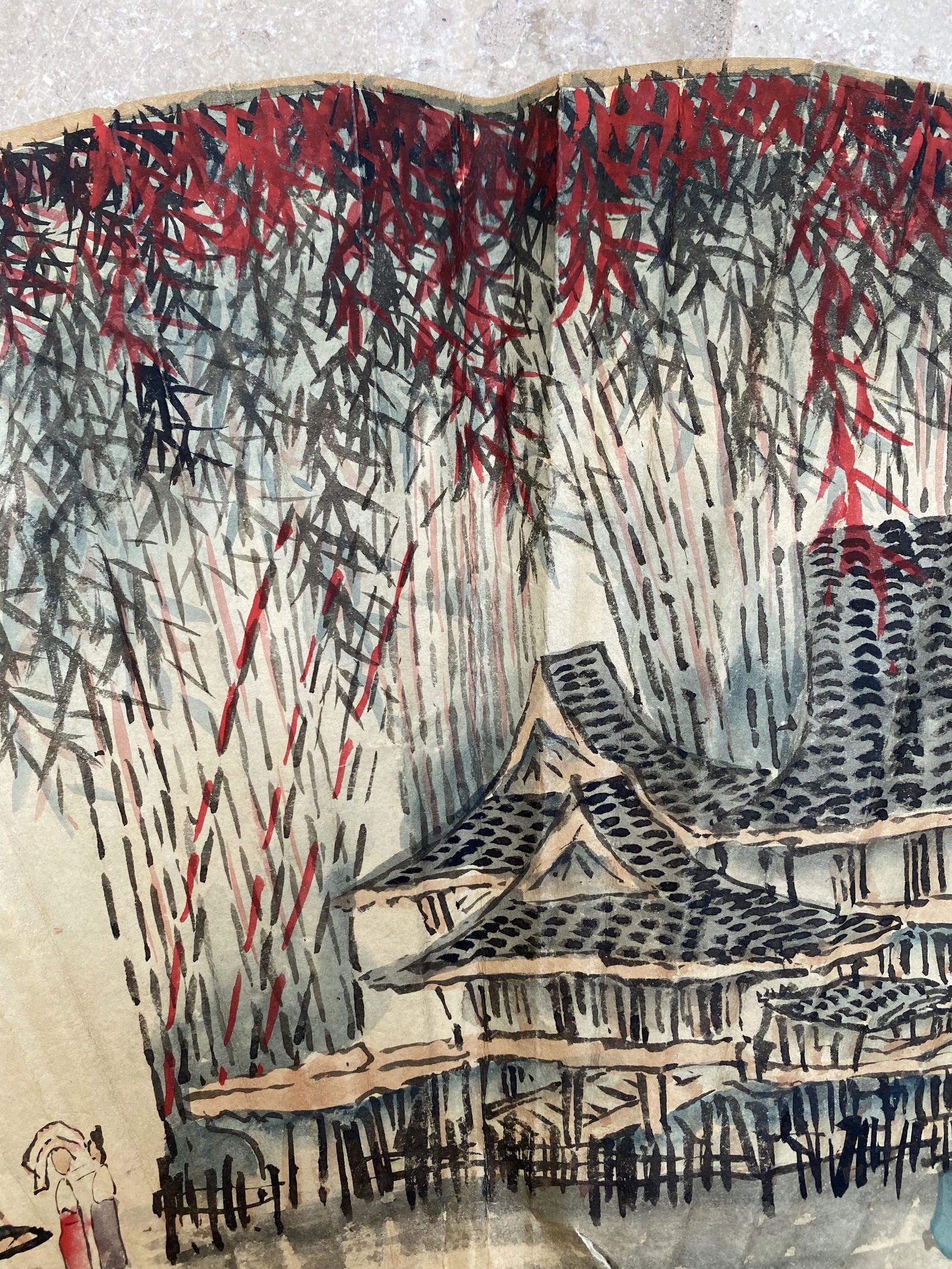 Picture of a Bamboo Pavilion, Double-sided Painting and (1 of 6)