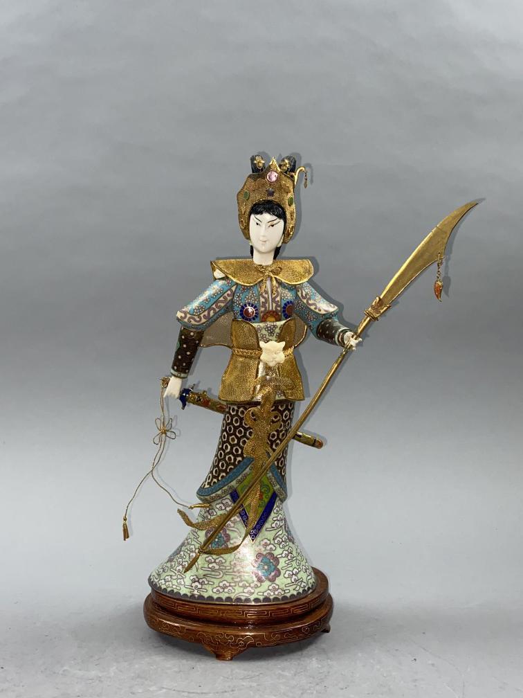 Chinese Lady figure of Cloisonne. (1 of 4)